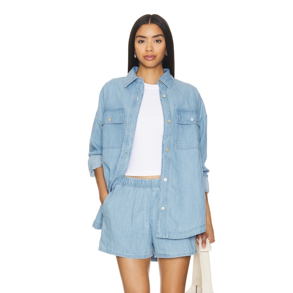 NWT Beach Riot Denim Shirt/Cover Up - Small